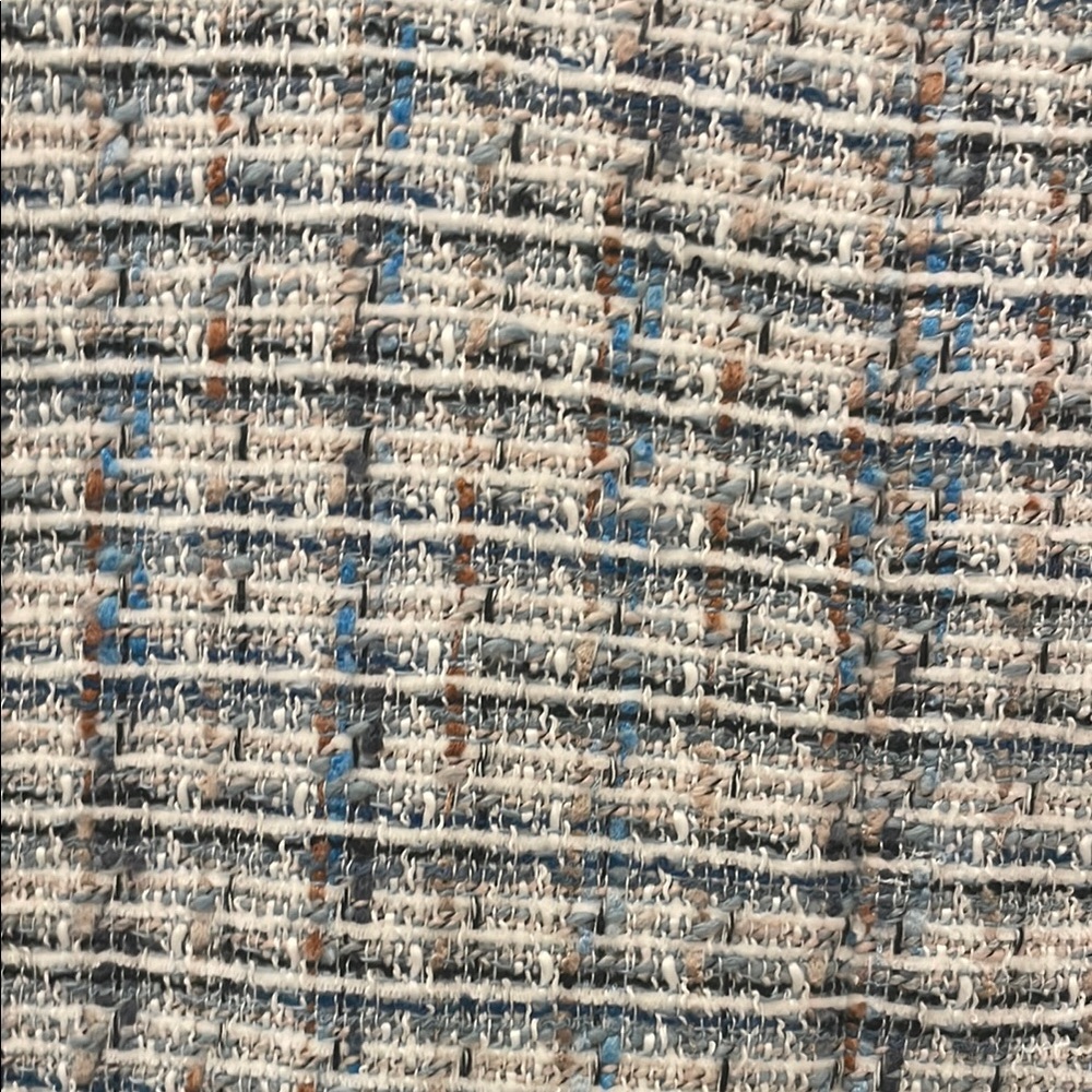 Ann Taylor Blue and White Tweed Jacket - Picture 6 of 10